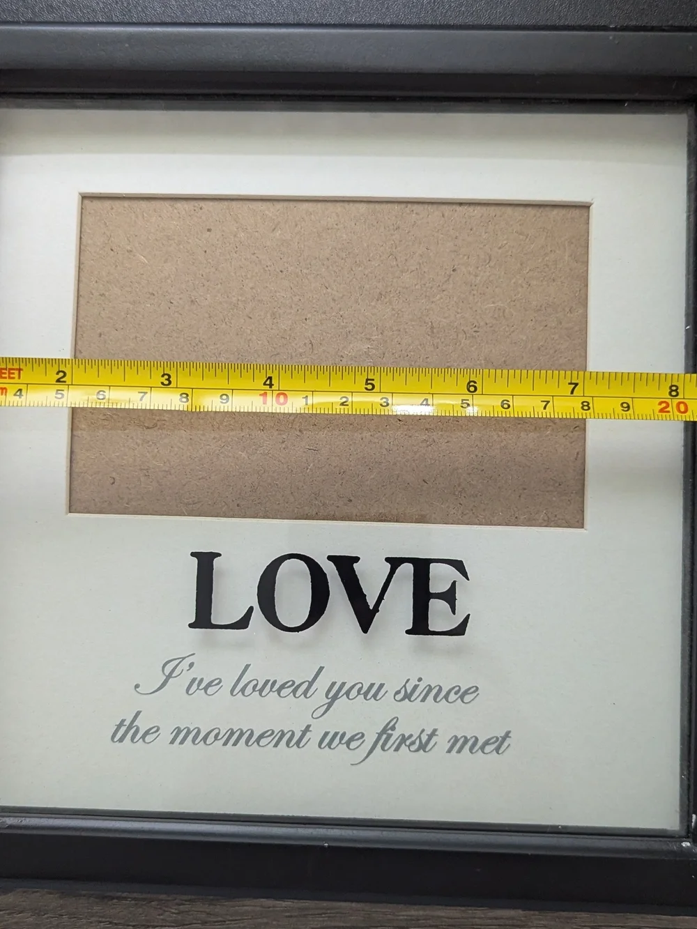 LOVE Black Picture Frame Wall Accent